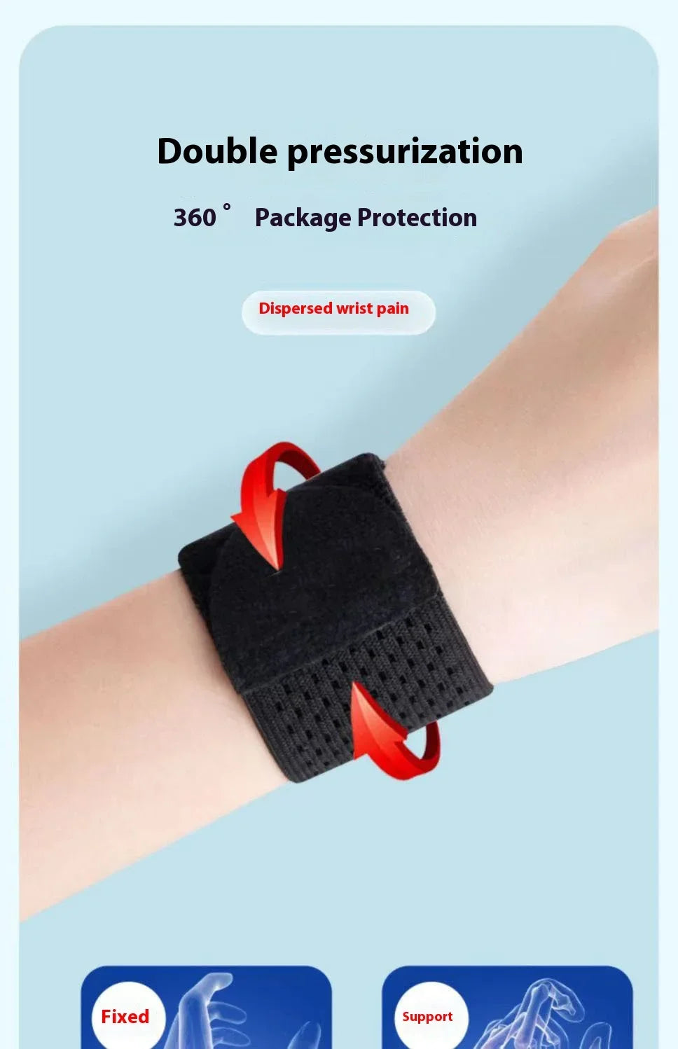 1PC High Quality Protective Elastic Bandage Hand Sport Wristband Gym Support Wrist Brace Wrap carpal tunnel Sport Tool