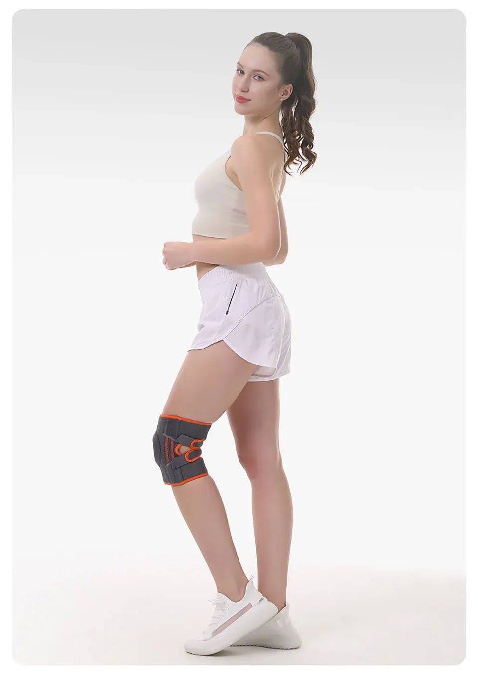 1PCS Knee Brace for Women & Men with Side Stabilizers, Patella Knee Brace for Knee Support for Running, Basketball hikking