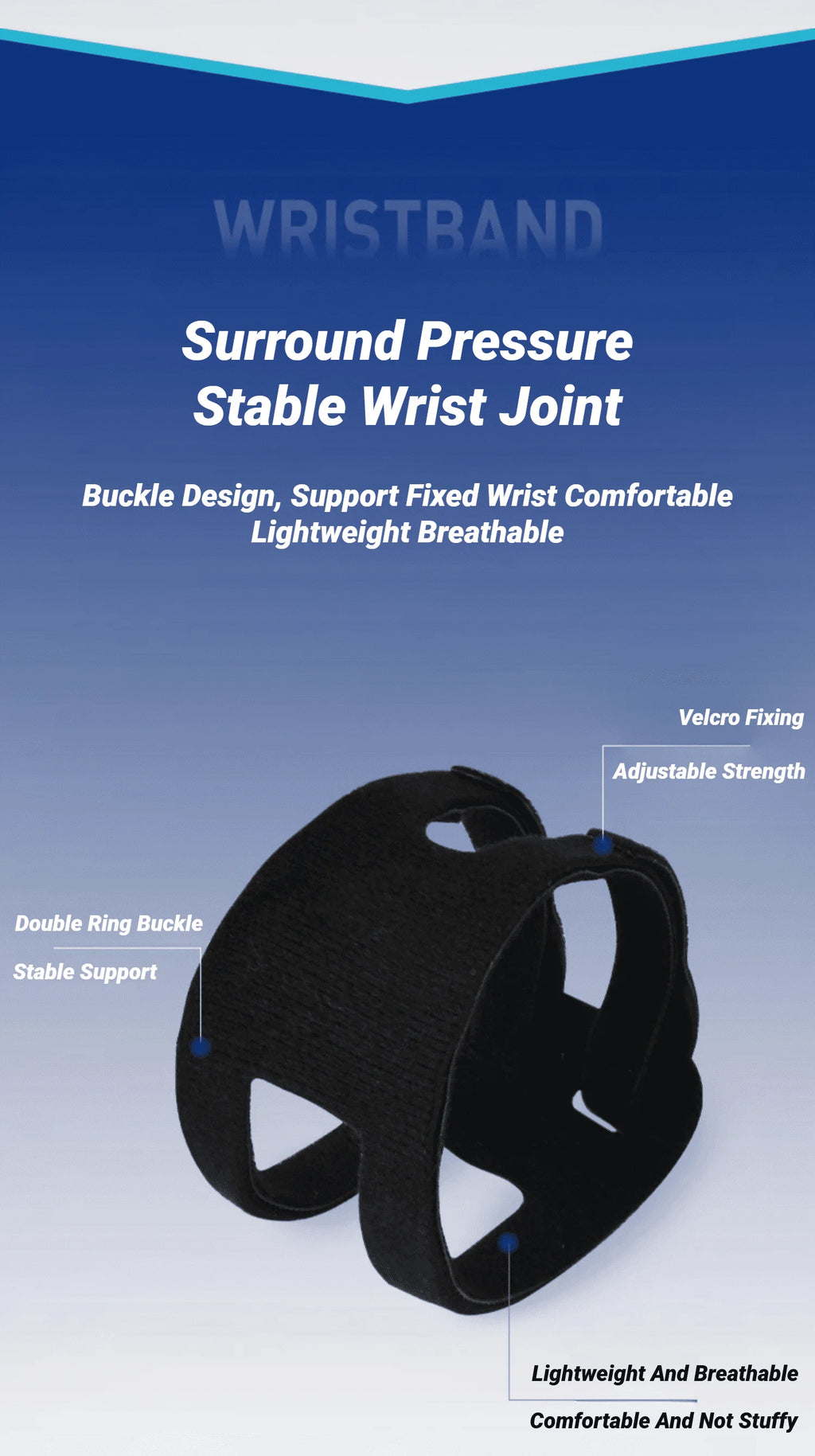 TFCC Adjustable Wrist Brace With Compression Rring Pad For Tear Support Weight Bearing Strain Exercise Fitness Wristbands Carpel