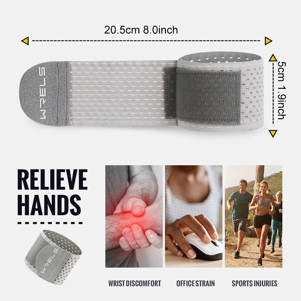 WRELS Wristband Wrapping Compression Sports Elastic Adjustable Wrist Guard Support Basketball Weight Training Wrist Wraps