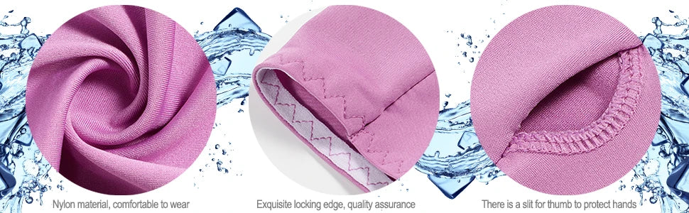 One-piece Ultra-thin Shawl Arm Sleeves Ice Silk Long Gloves Breathable Sun Protection Anti UV Hand Cover Warmer Outdoor Sports