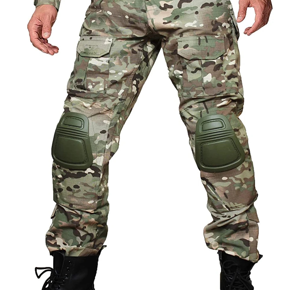 4Pcs/Set Military Tactical Knee & Elbow Pad Protective, Collision Avoidance Protector Gear for Outdoor Sports Safety Guard Gear