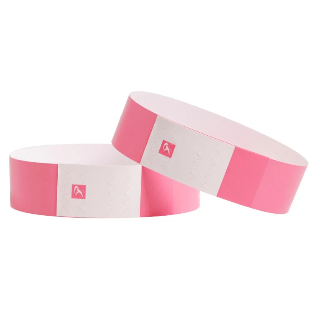 100Pcs Paper Tyvek Wristbands Waterproof Party Synthetic Paper Wrist Playground Multipurpose Bracelets ID Wrist Bands