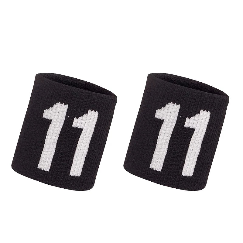 1 Pair Basketball Fitness Wristband Sport Sweatband Number 24 Sweat Wrist Support Brace Suitable For Gym Volleyball Safety Wrist