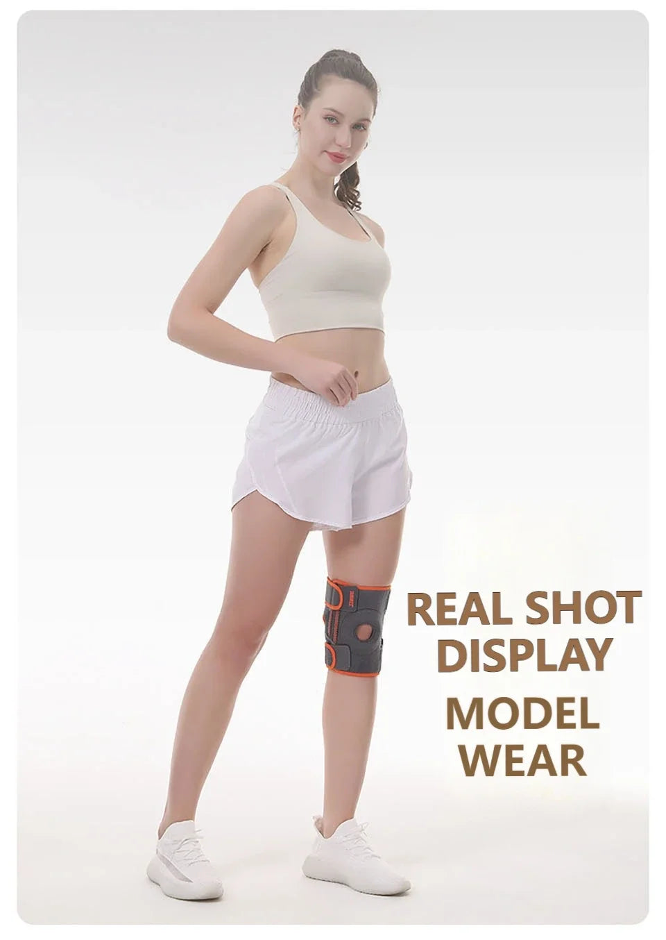 1PCS Knee Brace for Women & Men with Side Stabilizers, Patella Knee Brace for Knee Support for Running, Basketball hikking