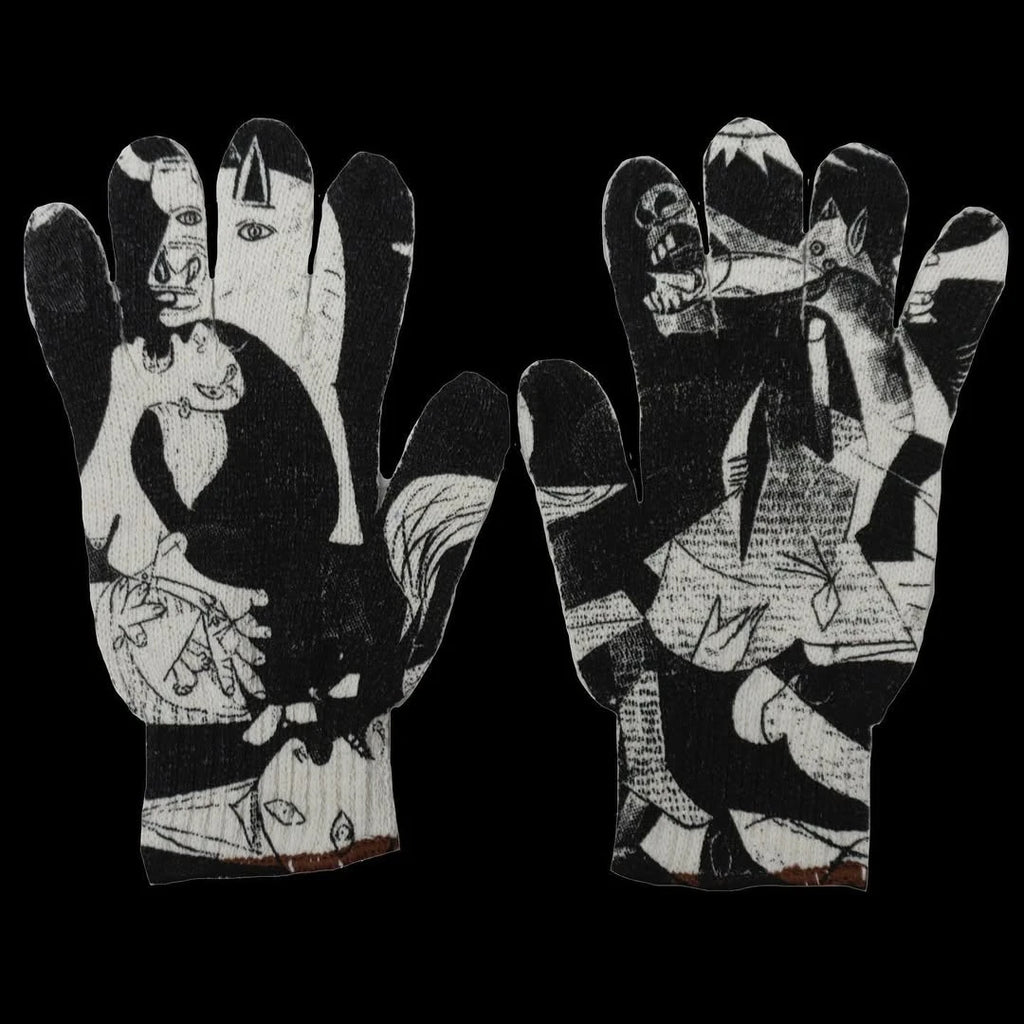 Women Knitted Glove Winter Screen High Fashion Ladies Glove Thicken Warm Compression Men Casual Mitten Y2K figure Pattern Gothic