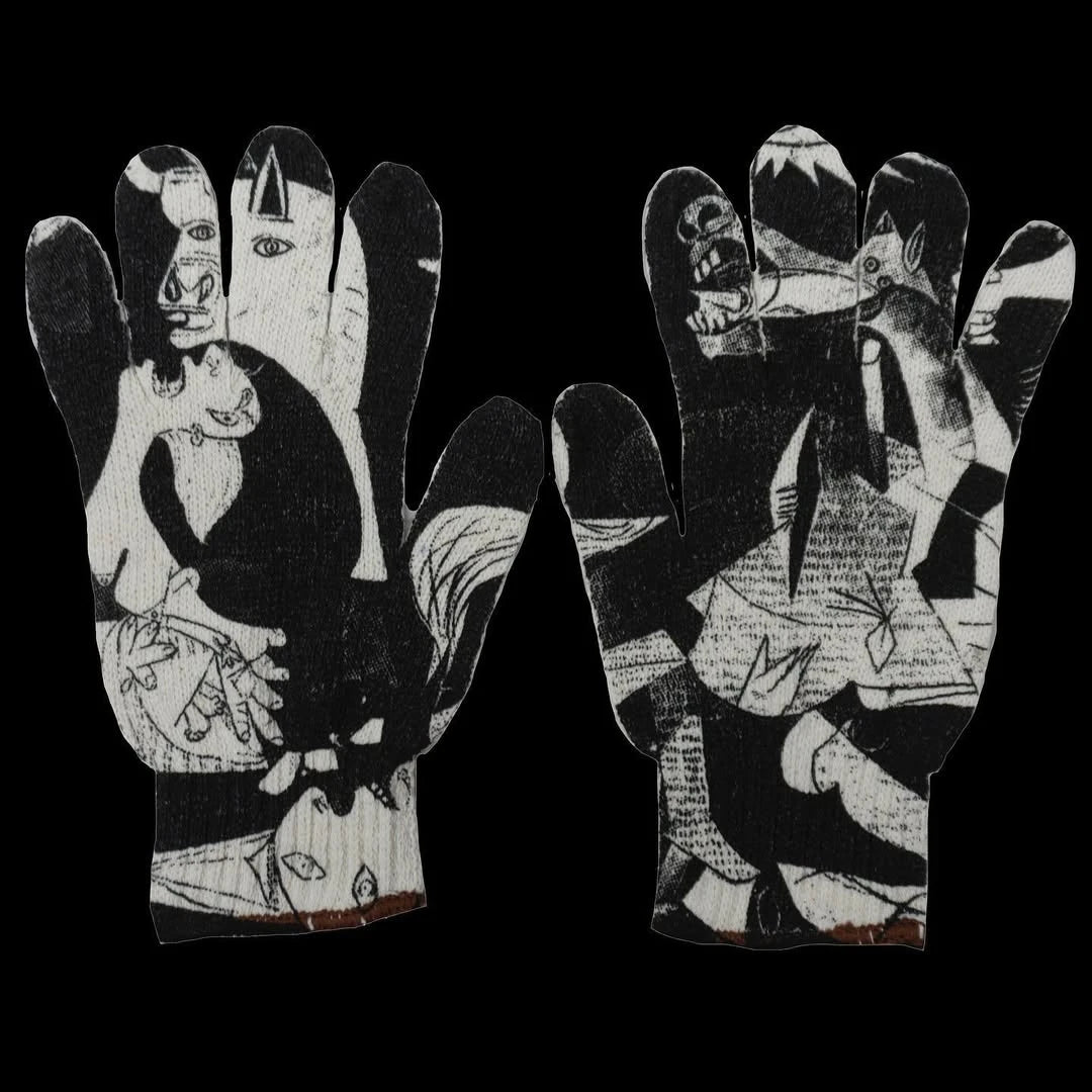 Women Knitted Glove Winter Screen High Fashion Ladies Glove Thicken Warm Compression Men Casual Mitten Y2K figure Pattern Gothic