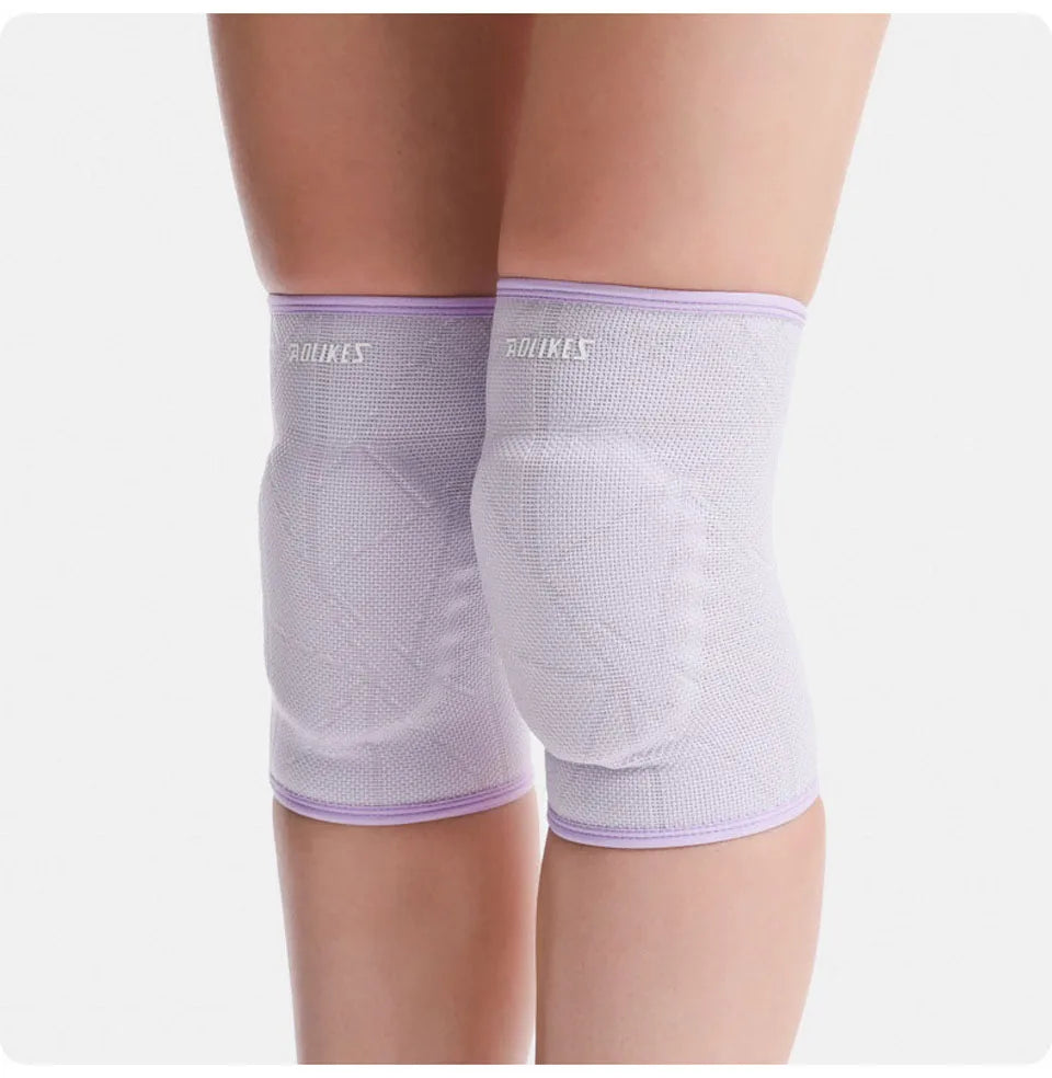 AOLIKES Knee Pads Volleyball Kids Youth Adults Dance Knee Pad Soft Stretchy Knee Brace Breathable Knee Protector for Basketball