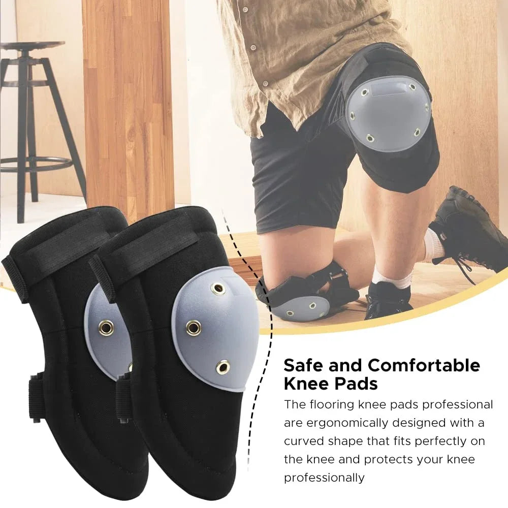 1Pair Comfortable Work Knee Pads, Anti-Slip Avoidance Kneepads with Gel Cushion for Construction, Gardening, Cleaning, Flooring