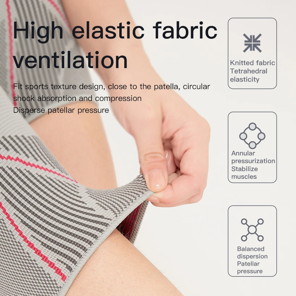 1PCS Fitness Running Cycling Knee Support Braces Elastic Nylon Sport Compression Knee Pad Sleeve for Basketball Volleyball