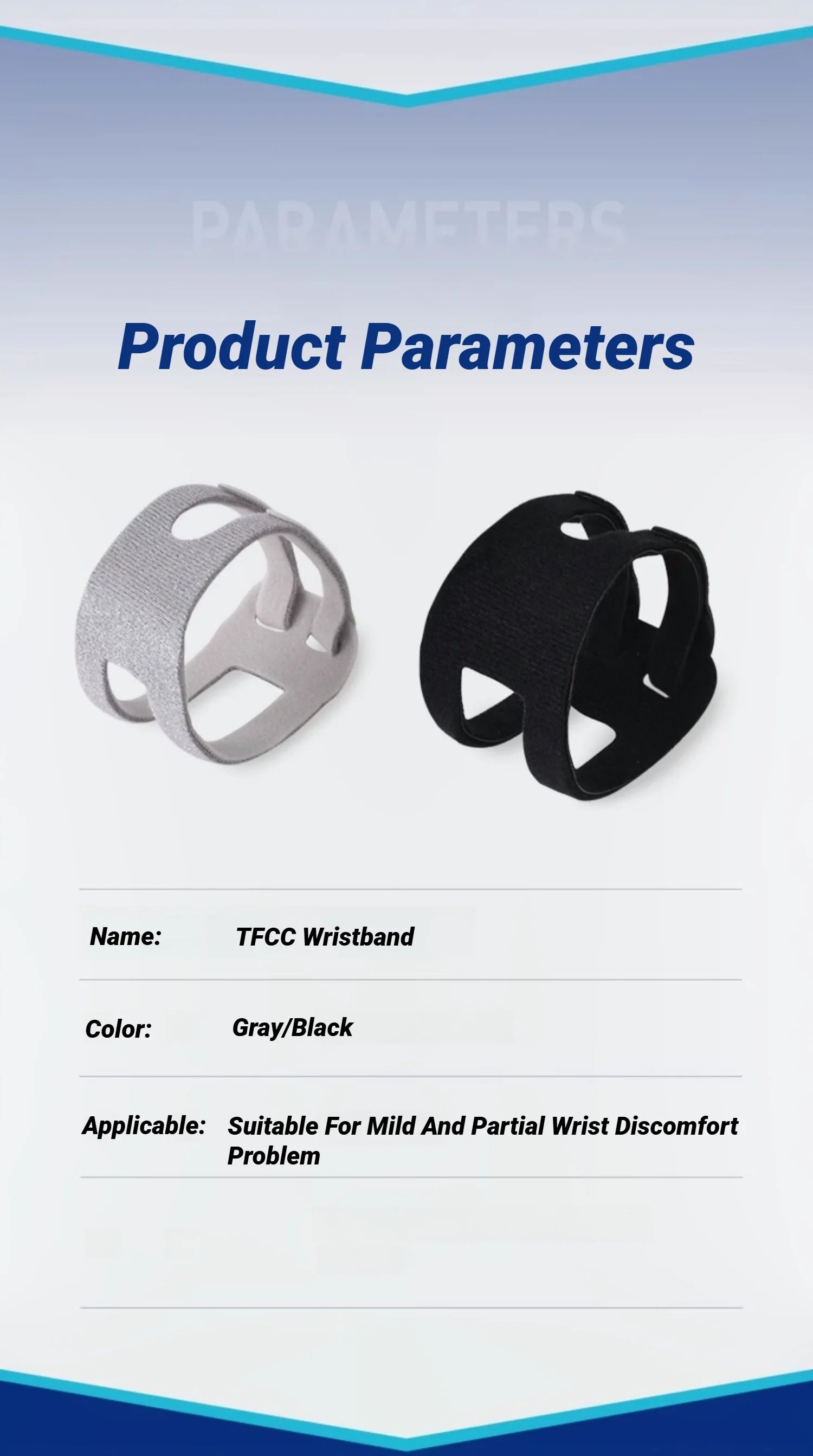 TFCC Adjustable Wrist Brace With Compression Rring Pad For Tear Support Weight Bearing Strain Exercise Fitness Wristbands Carpel