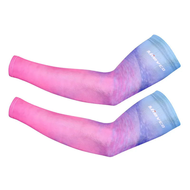 Breathable Quick Dry Oversleeve Women Cycling Arm Warmers Bicycle Covers Cuff UV Protection Men Running Sports Climb Arm Sleeves