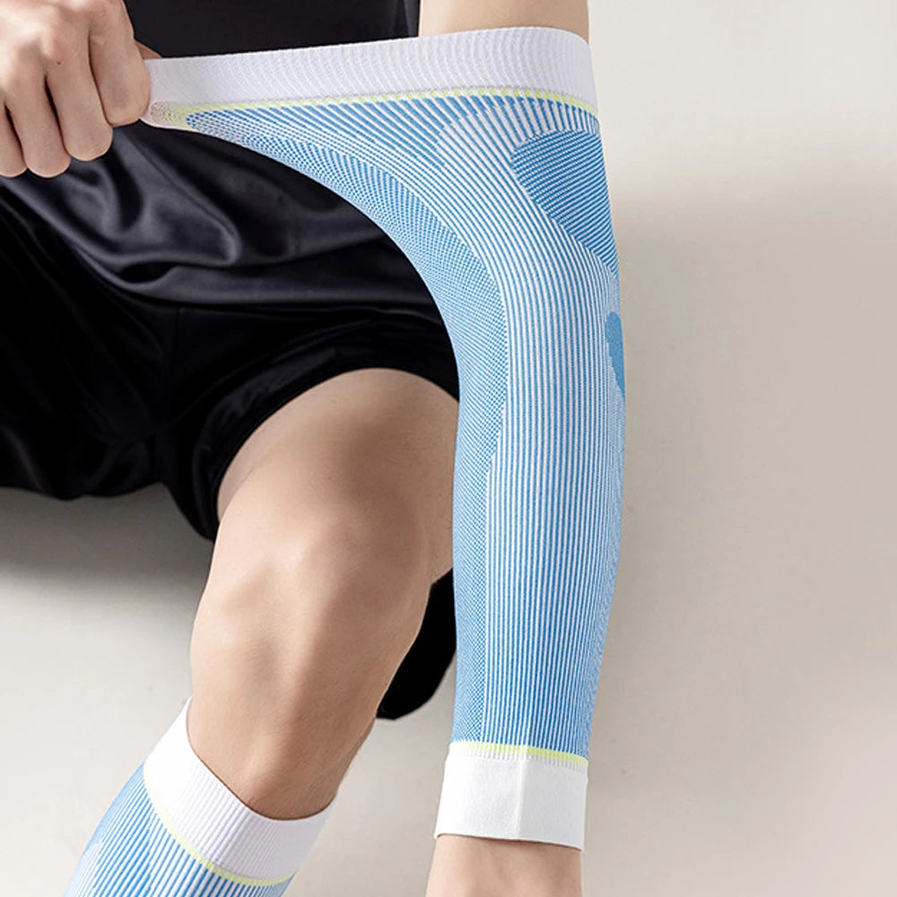 1Pair Compression Arm Sleeves, Firm 20-30mmHg Graduated Elbow Braces for Pain Relief, Swelling, Lipedema, Lymphedema, Arthritis