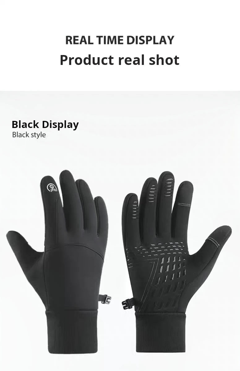 Autumn Winter Men Women Gloves Touch Screen Waterproof Windproof Gloves Outdoor Sports Warm Thermal Fleece Running Ski Gloves
