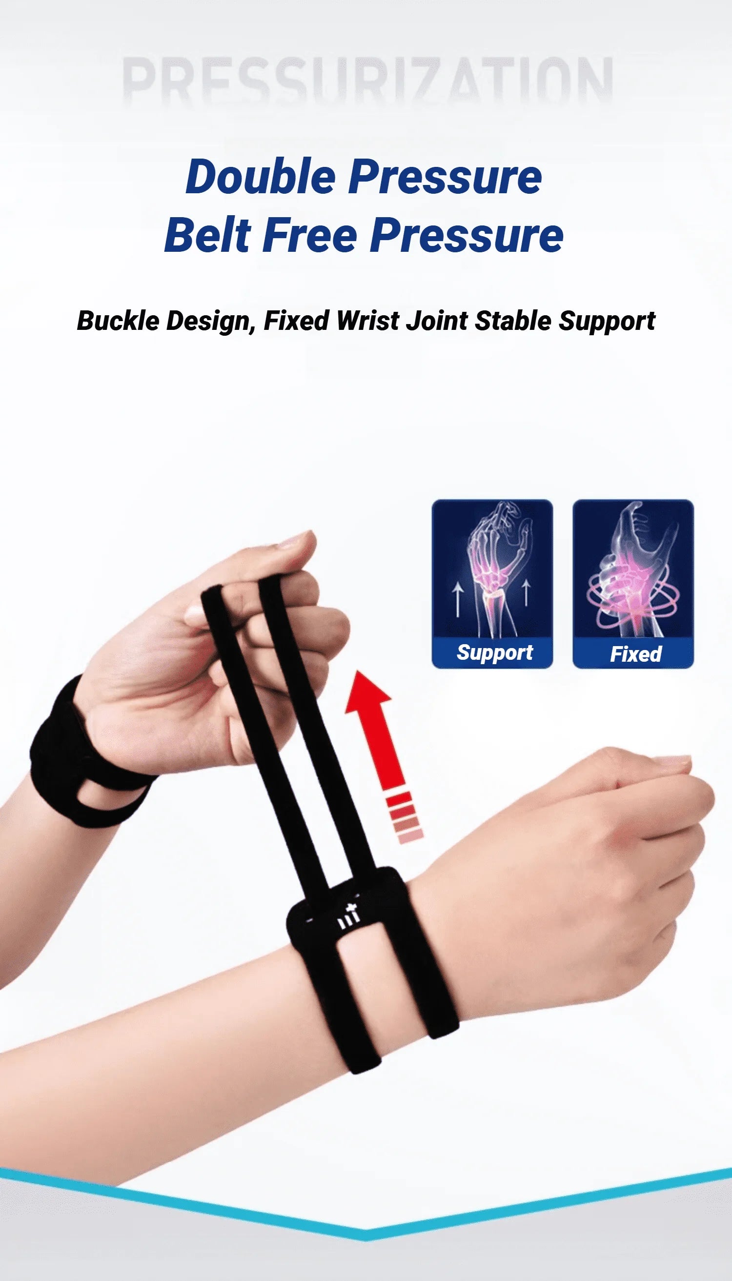 TFCC Adjustable Wrist Brace With Compression Rring Pad For Tear Support Weight Bearing Strain Exercise Fitness Wristbands Carpel