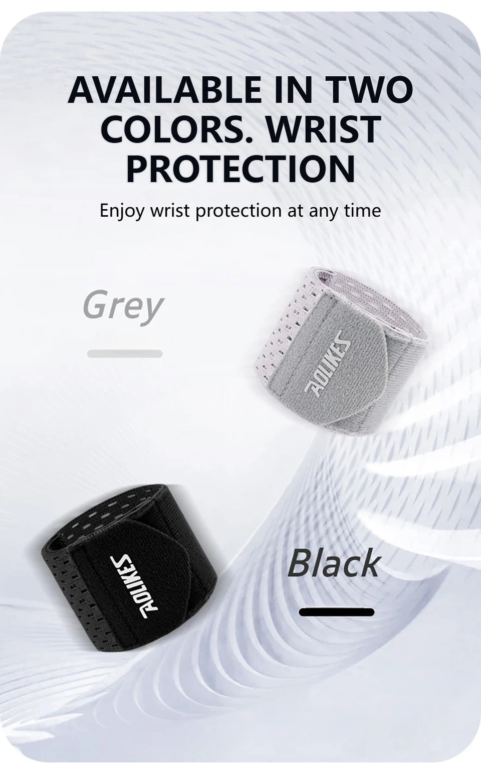 AOLIKES Wrist Band Support Sleeve Gym Support Wrist Brace Wrap Breathable Elastic Compression Bandage Hand Sport Wristband