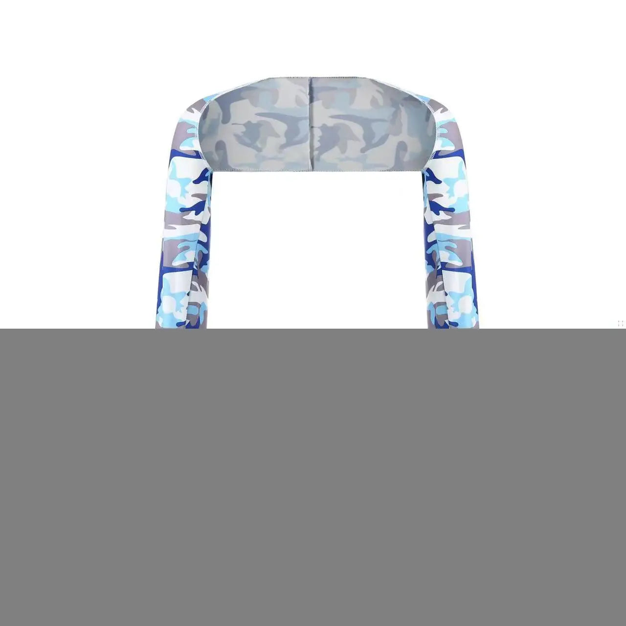 One-piece Ultra-thin Shawl Arm Sleeves Ice Silk Long Gloves Breathable Sun Protection Anti UV Hand Cover Warmer Outdoor Sports