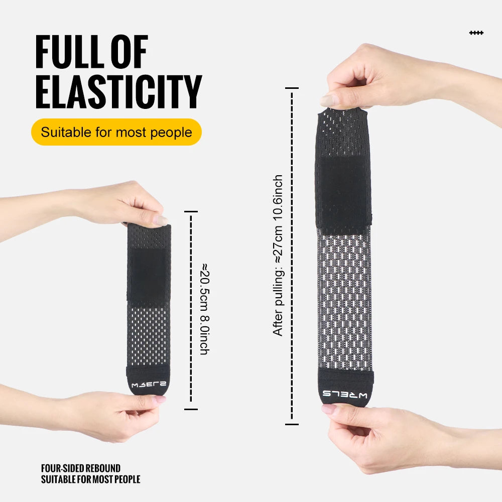 WRELS Wristband Wrapping Compression Sports Elastic Adjustable Wrist Guard Support Basketball Weight Training Wrist Wraps