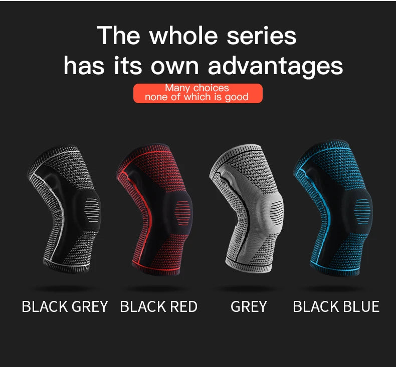 1 PC Knee Pads Strap Patella Medial Support Meniscus Silicone Compression Protection Sport Knee Braces Basketball Running Prot