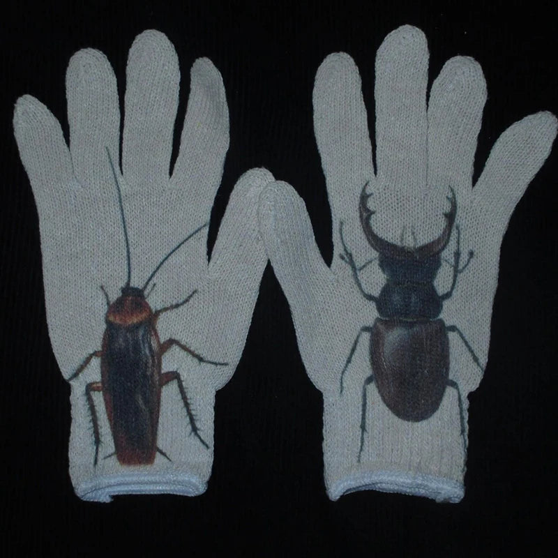 Women Knitted Glove Winter Screen High Fashion Ladies Glove Thicken Warm Compression Men Casual Mitten Y2K figure Pattern Gothic