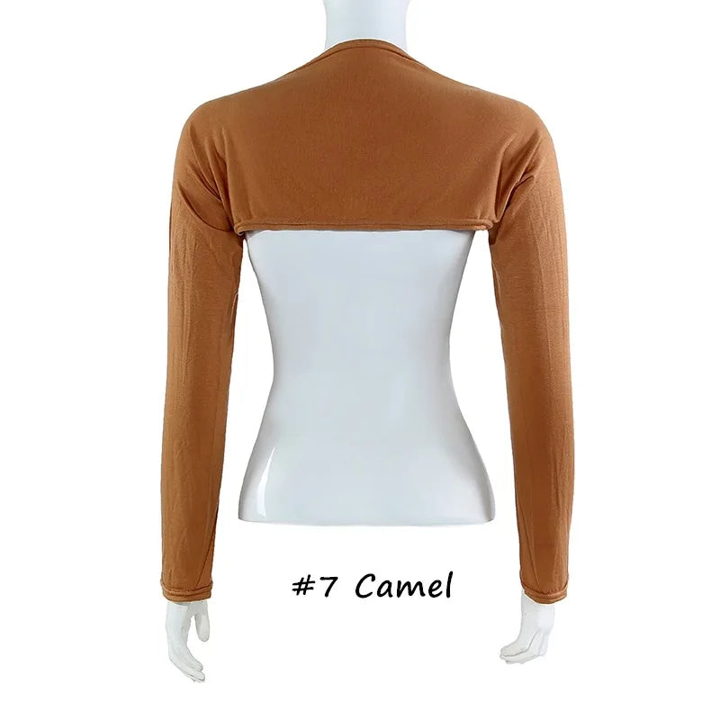 Islamic Cothing Lady Arm Sleeves Women Cotton Cover UV Sun Protection Muslim Fashion Modal Base Soft Stretch Ice Sleeve