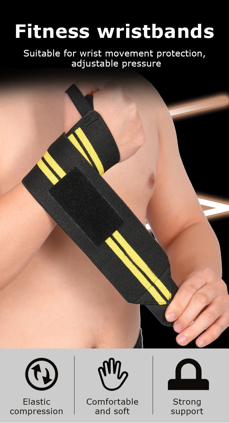 1PC/2PCS Adjustable Wrist Strap Men And Women Elastic Wristband and Wrist Fixers of Athletes Powerlifting Wrist Strap