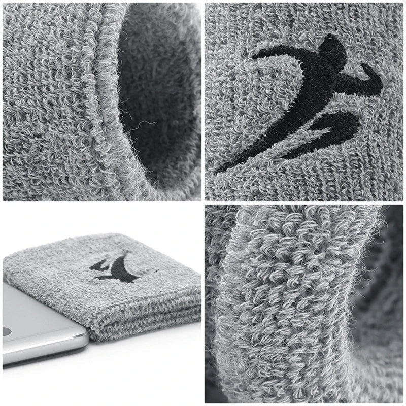 Fashion Working Out Wristbands Wrist Sweatbands Sweat Bands Soft Cotton Stretchy Wrist Bands Terrys Cloth for Gym Sports G99D