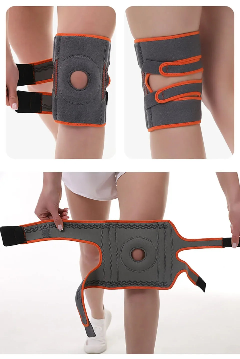 1PCS Knee Brace for Women & Men with Side Stabilizers, Patella Knee Brace for Knee Support for Running, Basketball hikking