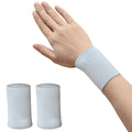 1 Pair Elastic Wristband Wrist Brace Breathable Summer Ice Silk Cooling Sweat-absorbent Sports Cycling Running Wrist Straps