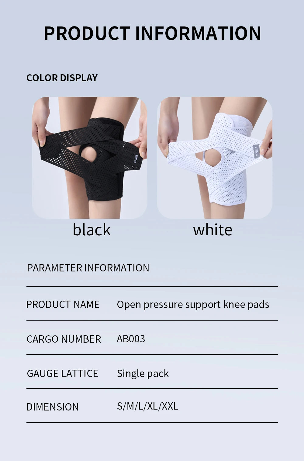 Sports Kneepad Pressurized Elastic Knee Pads Knee Support Joints Protector Fitness Gear Injury Recovery Brace Protector Non-Slip