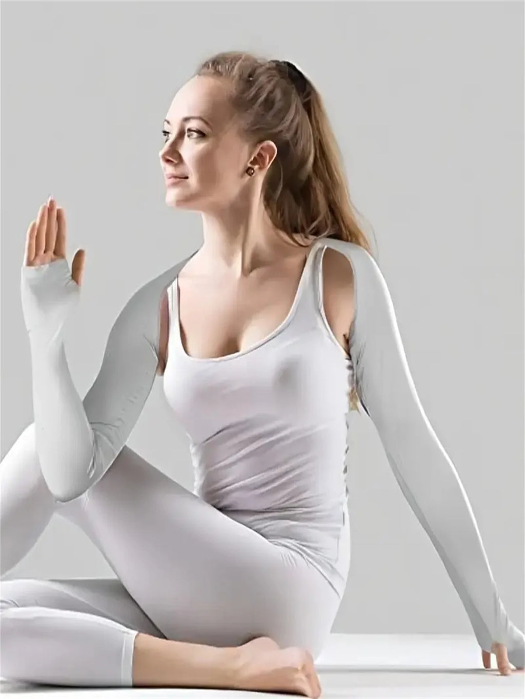 1Pc/4Pcs Cooling Shawl Sun Arm Sleeves Golf Shrug with Finger Hole for Women Men Outdoor Sports Gear, Lightweight & Breathable