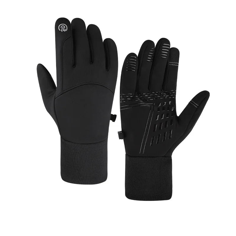 Autumn Winter Men Women Gloves Touch Screen Waterproof Windproof Gloves Outdoor Sports Warm Thermal Fleece Running Ski Gloves