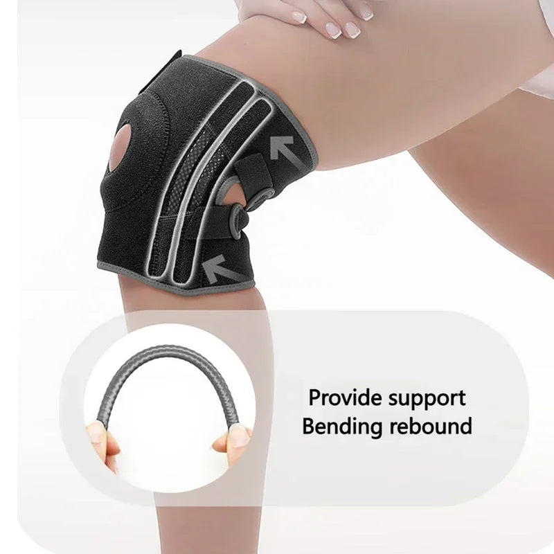 1PCS Knee Brace for Women & Men with Side Stabilizers, Patella Knee Brace for Knee Support for Running, Basketball hikking