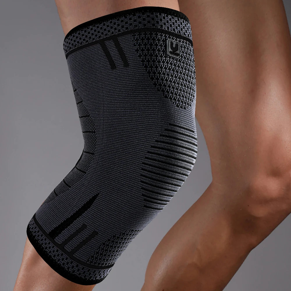1 Pc Compression Knee Support Sleeve Elastic Knee Pads Brace Springs Gym Sports Protector Basketball Hiking leg guards