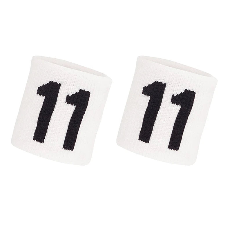 1 Pair Basketball Fitness Wristband Sport Sweatband Number 24 Sweat Wrist Support Brace Suitable For Gym Volleyball Safety Wrist