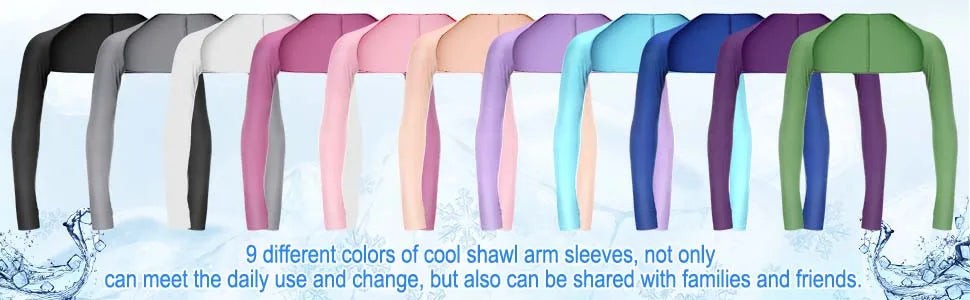 One-piece Ultra-thin Shawl Arm Sleeves Ice Silk Long Gloves Breathable Sun Protection Anti UV Hand Cover Warmer Outdoor Sports