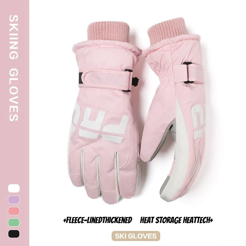 Winter Cycling Gloves Non Slip Touch Ski Gloves Snowboard Accessories Waterproof Pocket Warm Men's and Women's Gloves