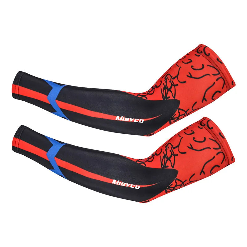 Breathable Quick Dry Oversleeve Women Cycling Arm Warmers Bicycle Covers Cuff UV Protection Men Running Sports Climb Arm Sleeves