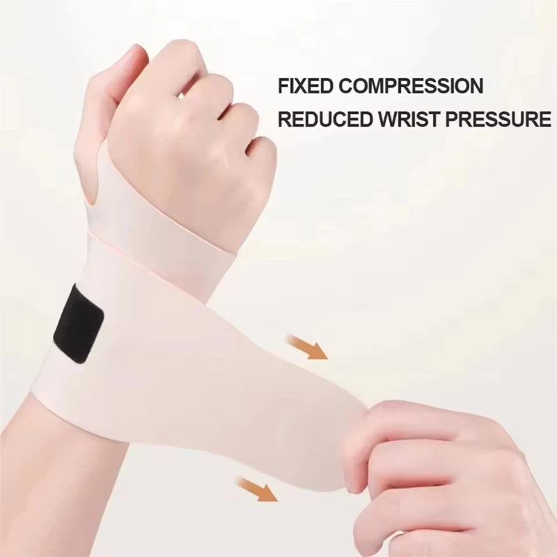 1Pc Fitness Ultra-thin Elastic Wristband with Adjustable Breathability Pressure Protection Pain Relief Wrist Bandage