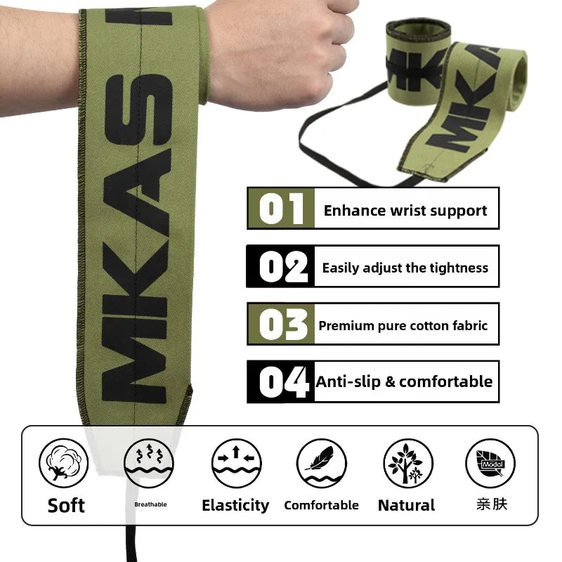 1 Pair Professional Wristband Wrist Support Brace Straps Extra Strength Weight Lifting Wrist Wraps Bandage Fitness Gym Training