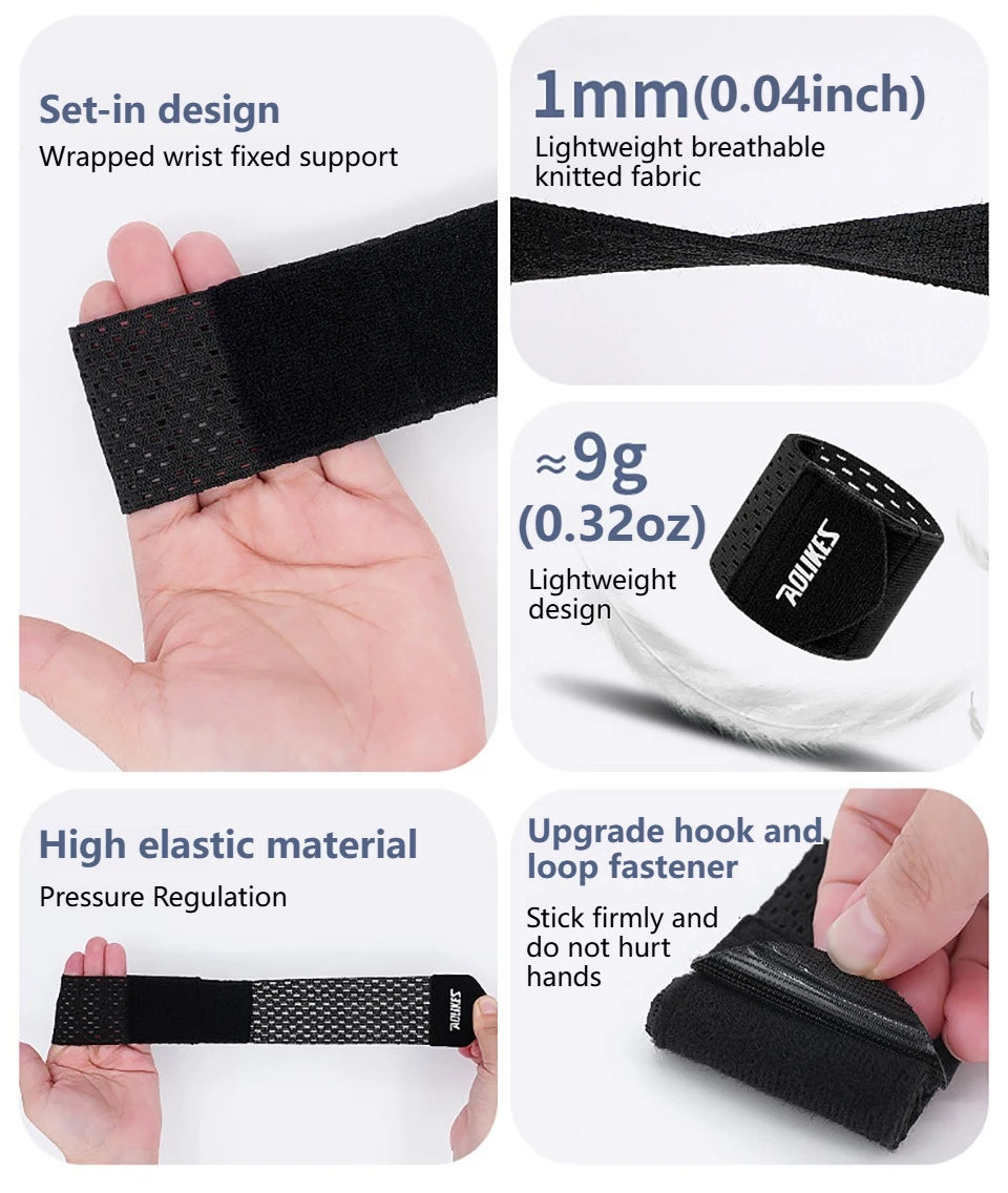 AOLIKES Wrist Band Support Sleeve Gym Support Wrist Brace Wrap Breathable Elastic Compression Bandage Hand Sport Wristband