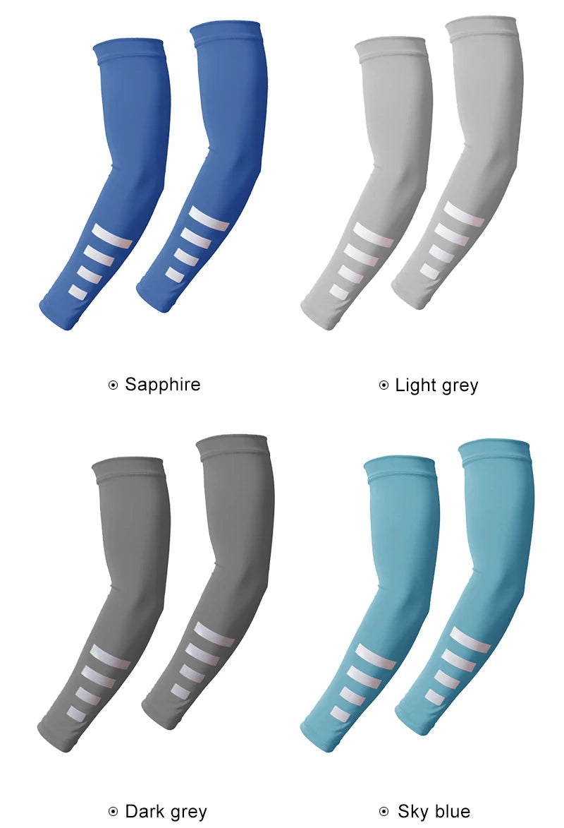 UV Reflective Strap Arm Sleeves Cooling Sun Protection Arm Cuff Sunscreen Breathable Quick-drying Ice Silk Sleeves Arm Guard