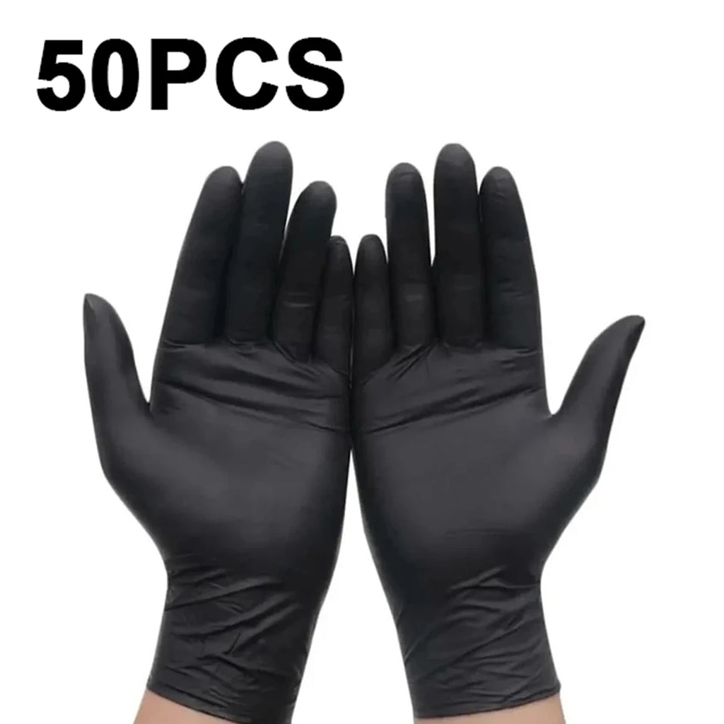 100/50/20PCS Light Pink White Disposable Nitrile Gloves Waterproof Anti-static Durable Light Pink Gloves Kitchen Cooking Tools