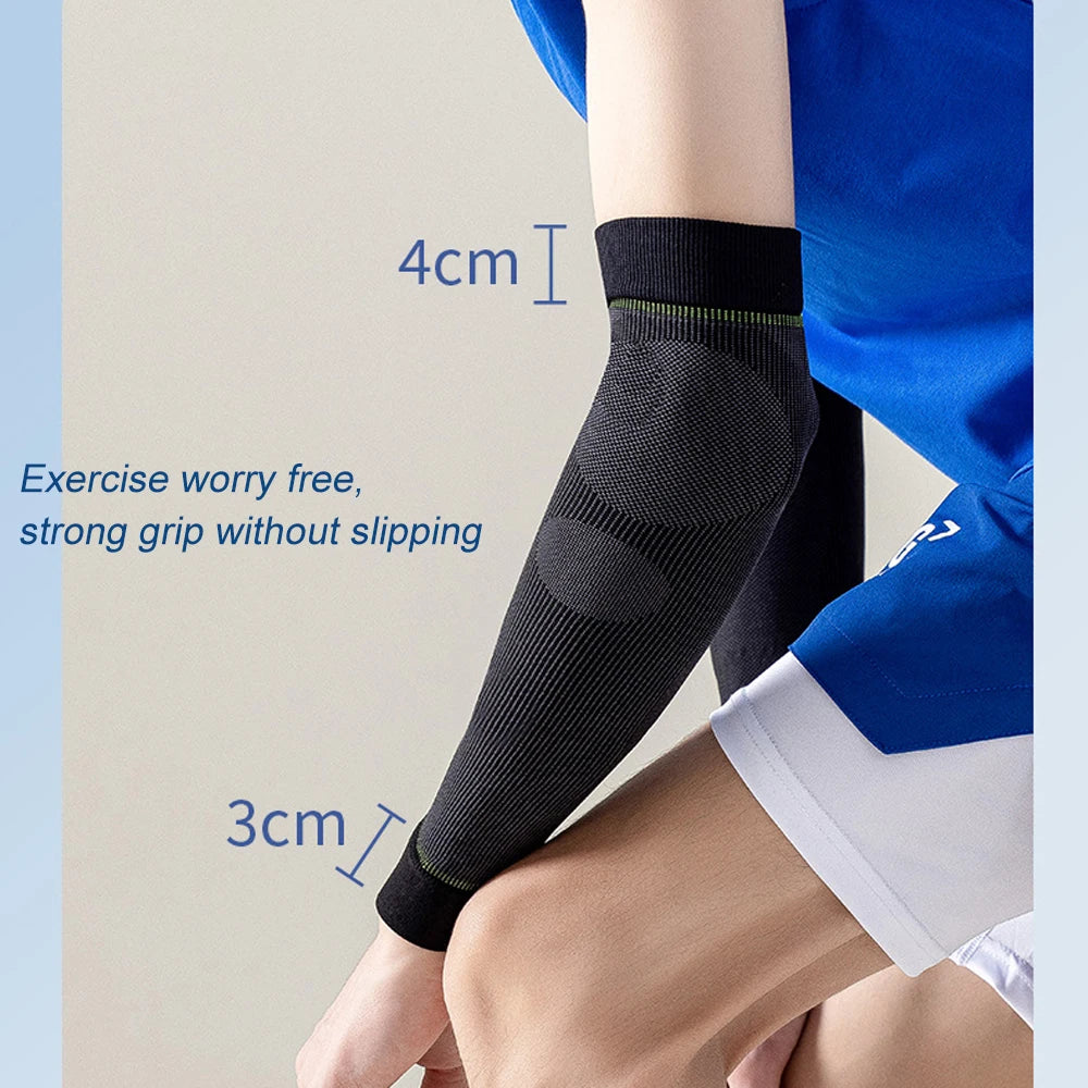 1Pair Compression Arm Sleeves, Firm 20-30mmHg Graduated Elbow Braces for Pain Relief, Swelling, Lipedema, Lymphedema, Arthritis