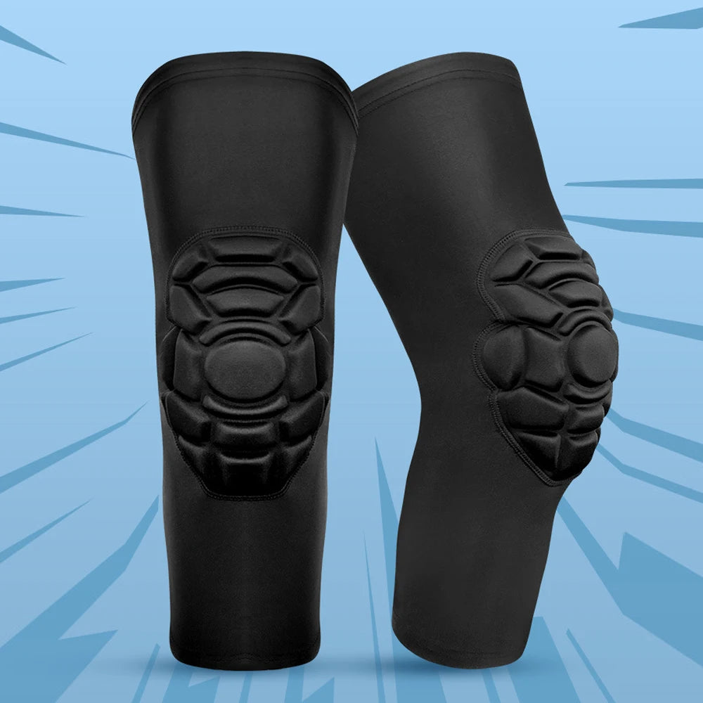 1Pcs Basketball Honeycomb Knee Pad & Elbow Pads for Men & Women, Hiking & Cycling Sports Leg Compression Sleeves