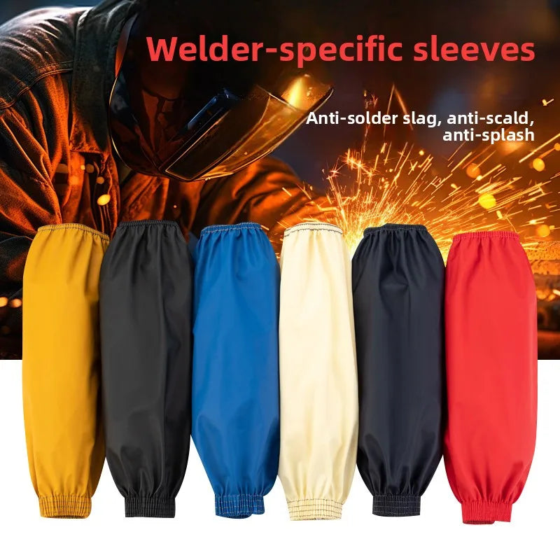 Ice Silk Welding Arm Protector Men's Special Workwear Breathable Heat Resistant Sunscreen Sve Young Men's Summer Protection