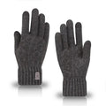 New men's warm gloves winter touch screen plus fleece gloves cold warm wool knitted gloves Outdoor Windproof Skiing Snow Mittens