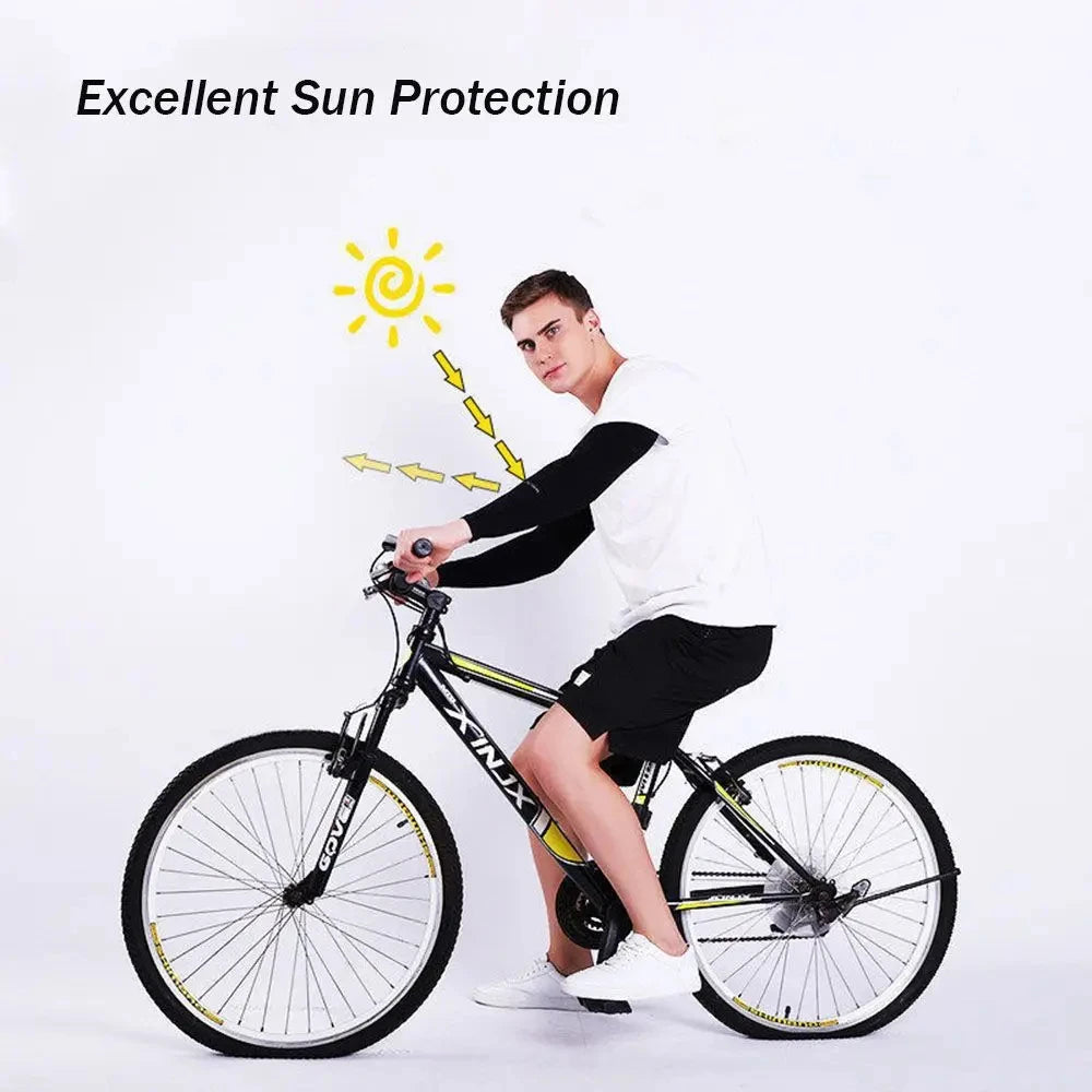 Unisex Arm Guards for Men Women, Sleeve Warmers, Sports Sleeves, UV Sun Protection, Hand Cover, Support, Running, Fishing, Cycli