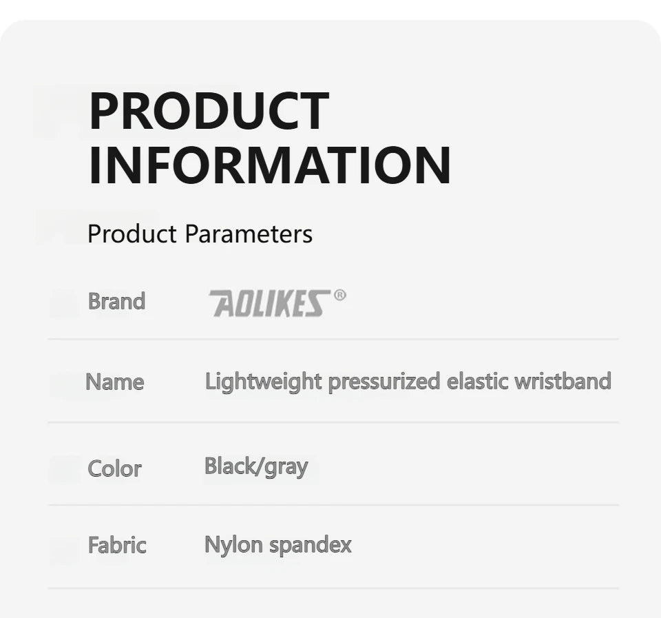 AOLIKES Wrist Band Support Sleeve Gym Support Wrist Brace Wrap Breathable Elastic Compression Bandage Hand Sport Wristband