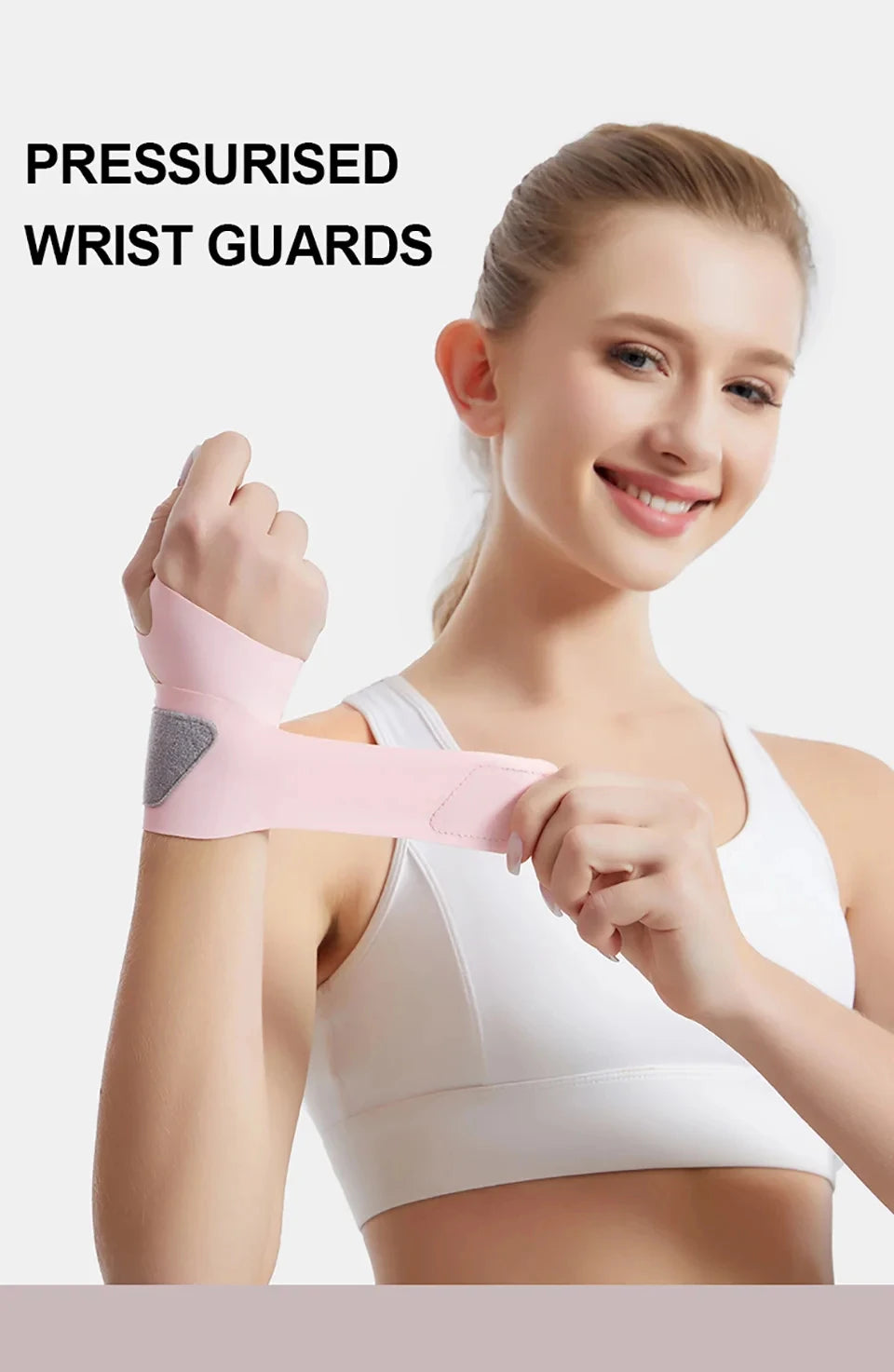 Fixed Spandex Sport Wrist Guard Wrist Sprain Tendonitis with Fastener Tape Wristband Ultra Thin Joint Brace Fitness Sports Wrap